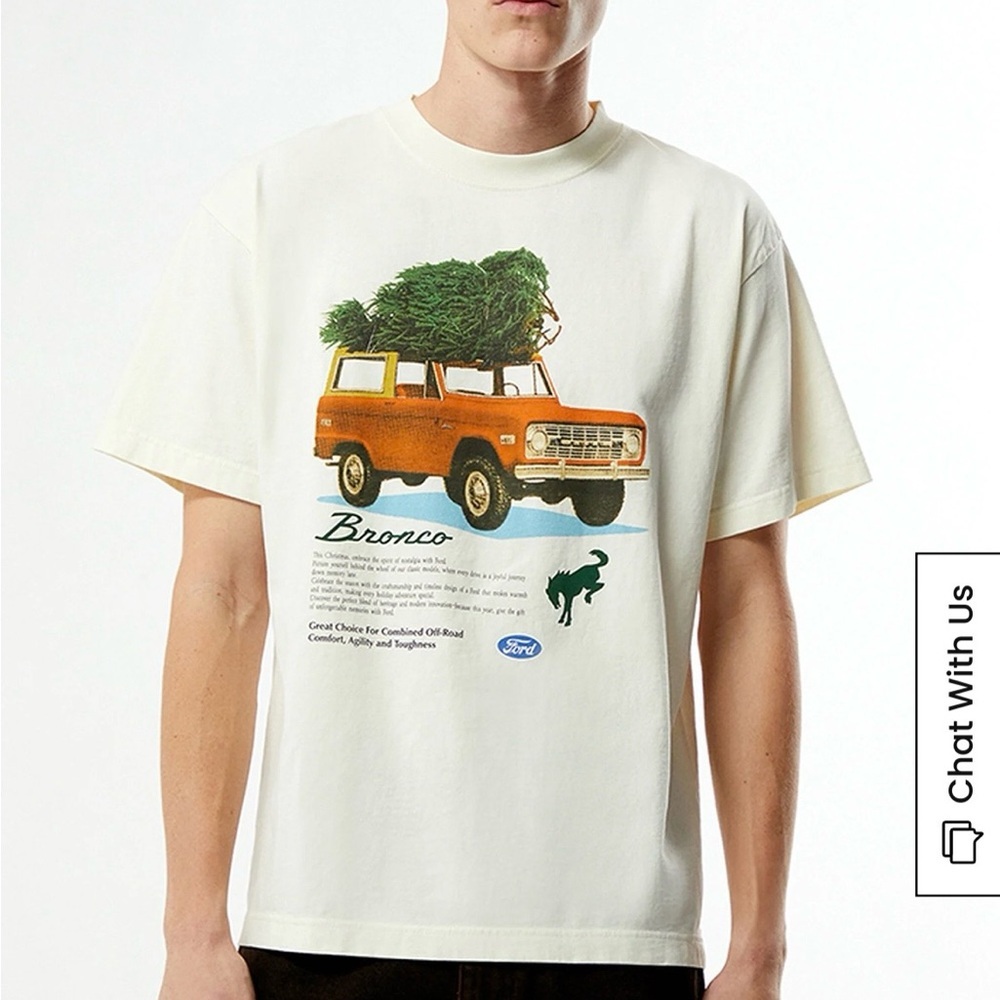 Men’s Pacsun Ford Embrace The Spirit Tshirt, Medium